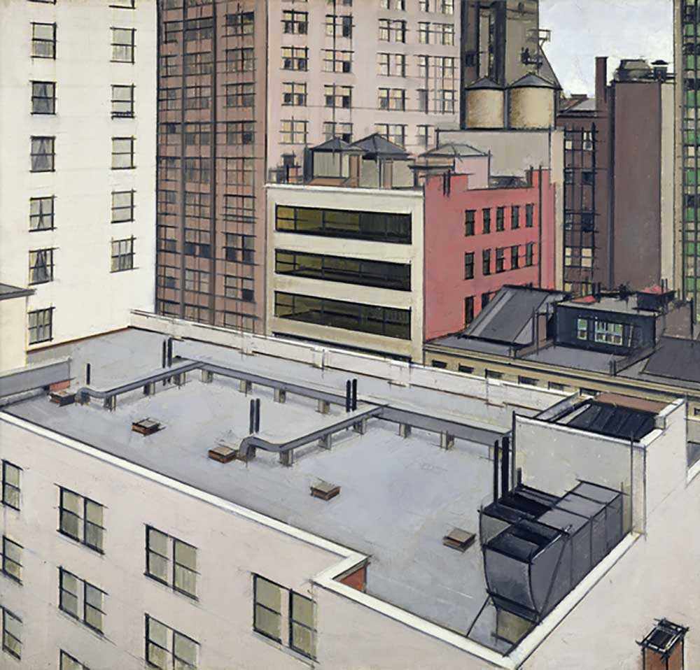 Dächer von New York, um 1930 von Bernard Boutet de Monvel