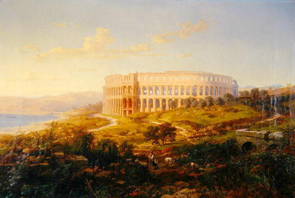 The Arena in Pola (oil on canvas) von Bernard Friedler