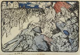 The Barricade, illustration from LAssiette au Beurre, 6th May 1905