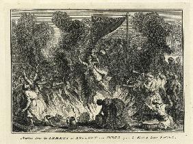 Die Witwenverbrennung 1728