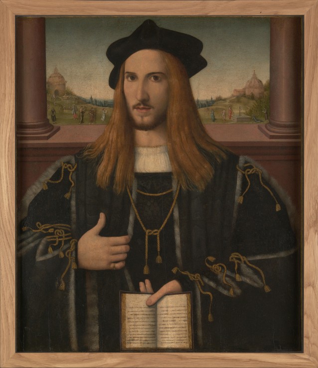 Porträt von Alberto Pio von Bernardino Loschi