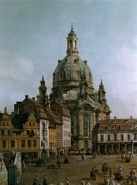 Der Neumarkt in Dresden, vom Jüdenhofe aus. von Bernardo Bellotto