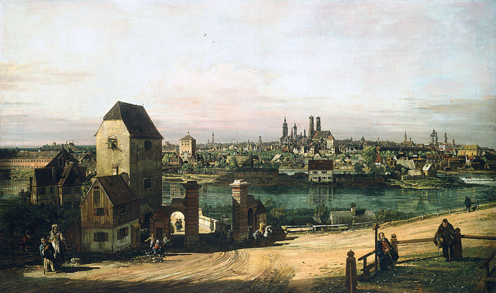 Ansicht von München von Bernardo Bellotto