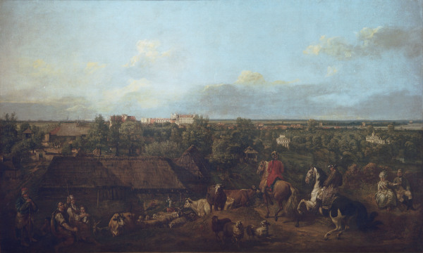 Ansicht von Ujazdów von Bernardo Bellotto
