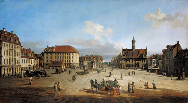 Dresden, Neustaedter Markt von Bernardo Bellotto