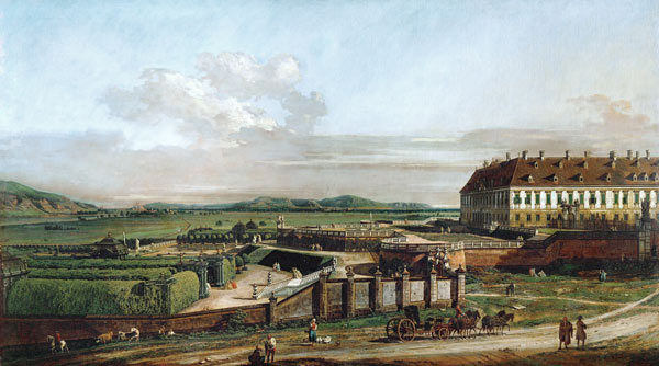Das kaiserliche Lustschloß Schloßhof, Ansicht von Norden von Bernardo Bellotto