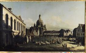 Neumarkt in Dresden 1747