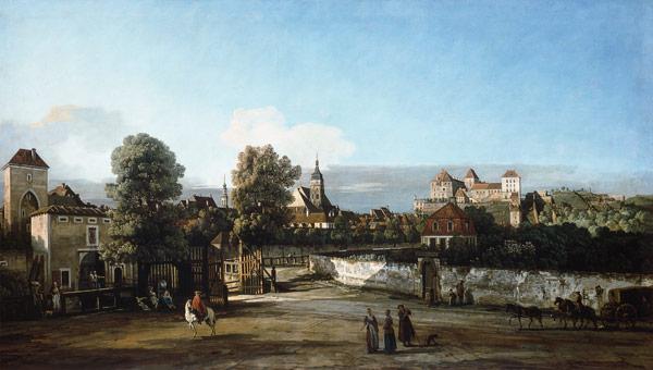 Pirna von der Westseite mit dem Dohnaischen Tor 1753