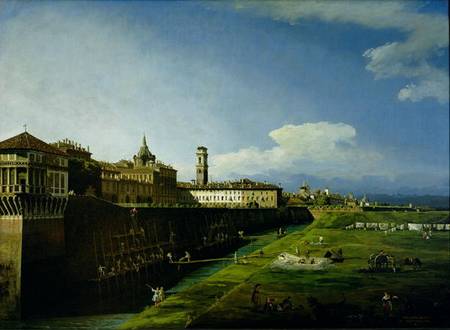 View of Turin from the Gardens of the Palazzo Reale von Bernardo Bellotto