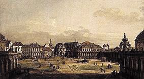 Der Zwingerhof in Dresden von Bernardo Bellotto