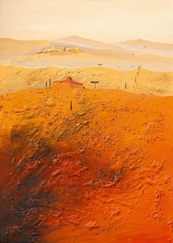 Mediterrane Landschaft 1 von Bernhard Gerner