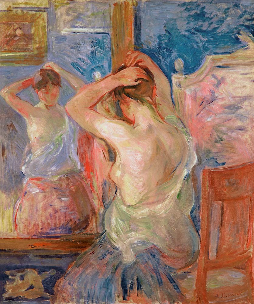 Devant la psyché von Berthe Morisot