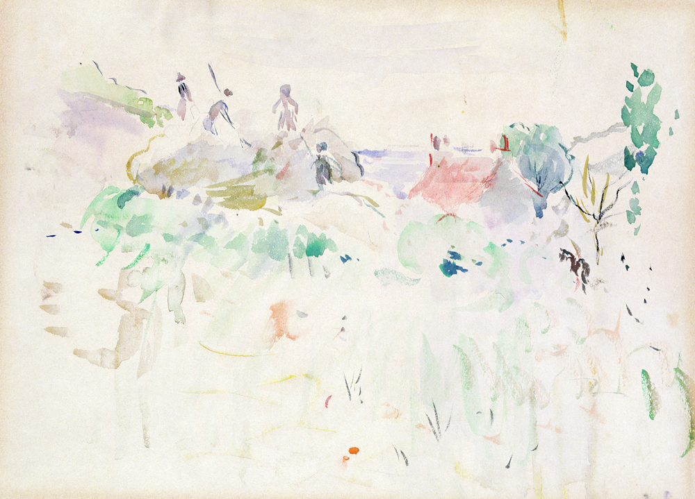 The Haystacks in Jersey von Berthe Morisot
