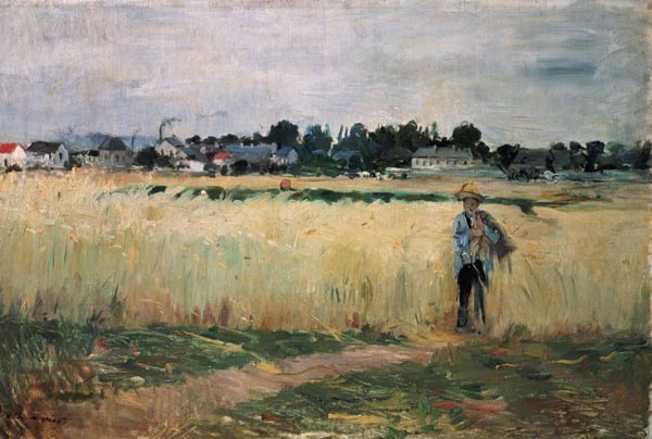 In the Wheatfield at Gennevilliers von Berthe Morisot