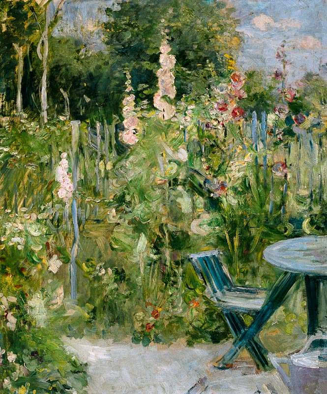 Roses Tremieres (Hollyhocks) von Berthe Morisot