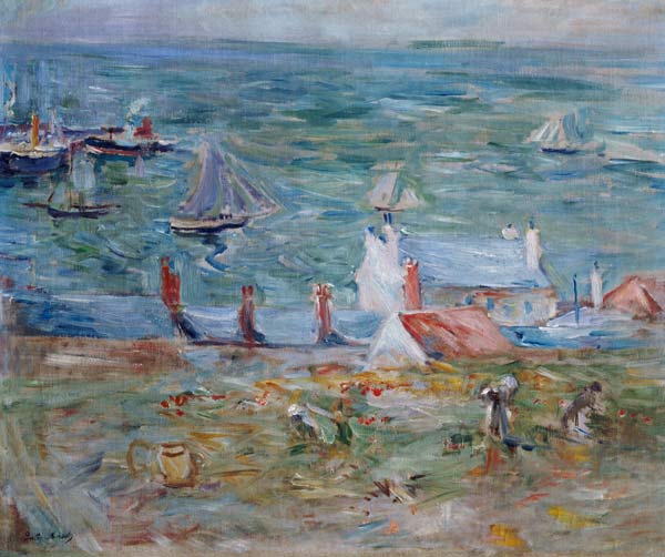 The Port of Gorey on Jersey von Berthe Morisot