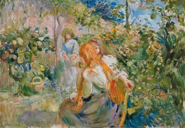 In the Garden at Roche-Plate von Berthe Morisot