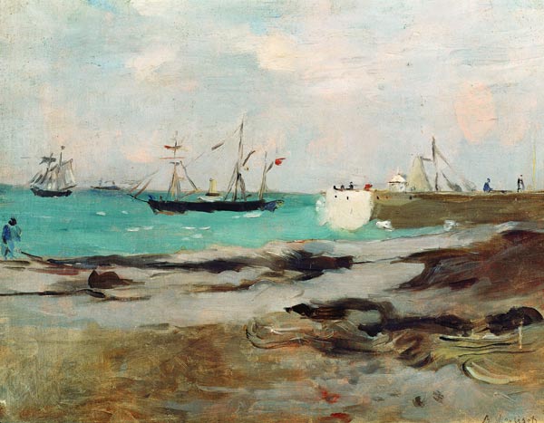 The Entrance to the Port of Boulogne von Berthe Morisot