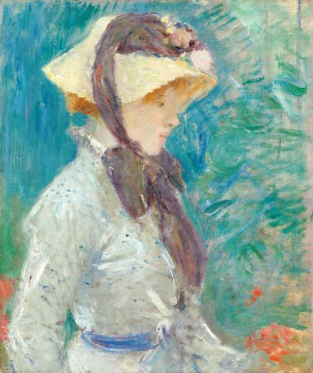 Young Woman with a Straw Hat 1884
