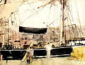 Boat on the Quay 1875  on