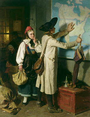 The Emigrants (oil on canvas) von Berthold Woltze