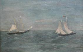 Marblehead Fishing Schooners on the Grand Bank