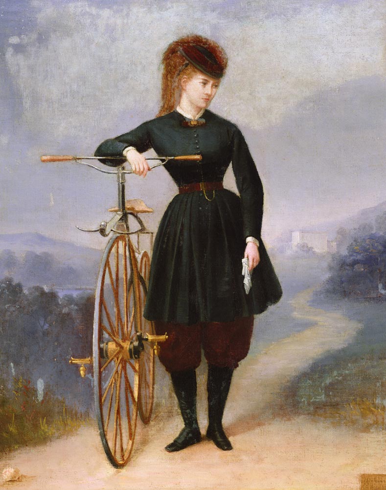 Blanche d'Antigny (1840-74) and her Velocipede von Betinet