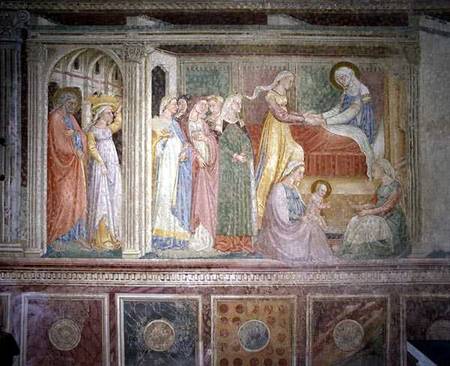 The Nativity, from the Life of the Virgin cycle in an apse chapel von Bicci  di Lorenzo