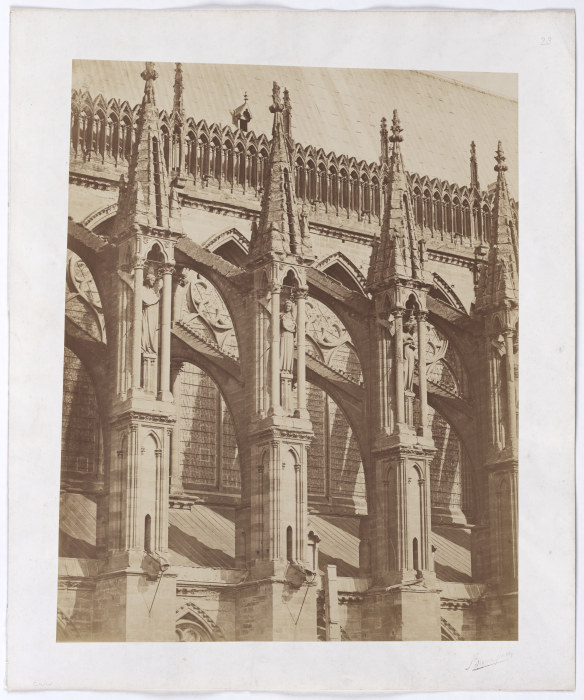 Reims: Strebepfeiler der Kathedrale von Bisson Frères