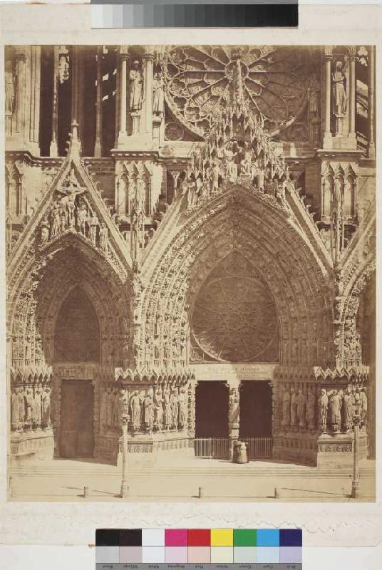 Reims: Westfassade der Kathedrale von Bisson Frères