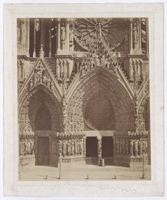 Reims: Westfassade der Kathedrale II von Bisson Frères