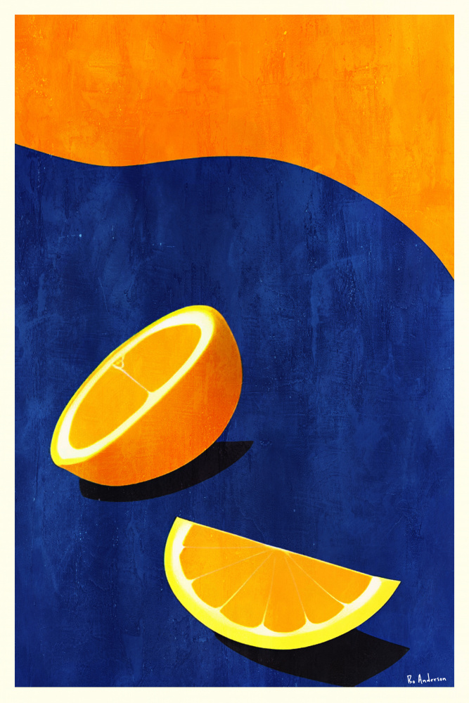 Petit Déjeuner,Deux Oranges von Bo Anderson