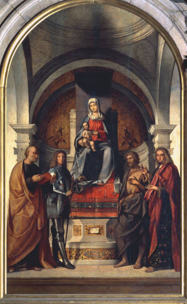 B.Boccaccino, Maria mit Kind u.4 Heilige von Boccaccio Boccaccino