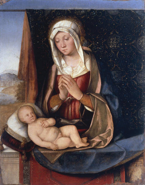Boccaccino, Maria, das Kind anbetend von Boccaccio Boccaccino