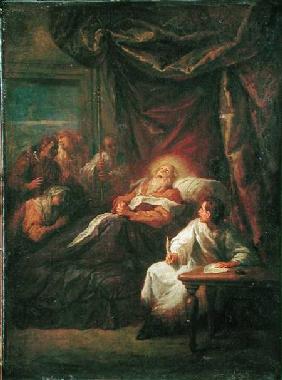 The Death of St. Ambrose before 170