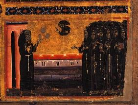 Der hl. Franziskus erscheint den Bruedern in Arles 1250