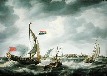 Ships at Sea von Bonaventura Peeters