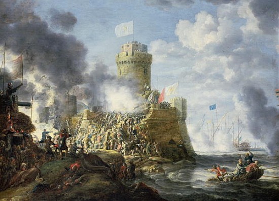 Turks Storming a Seaport von Bonaventura Peeters