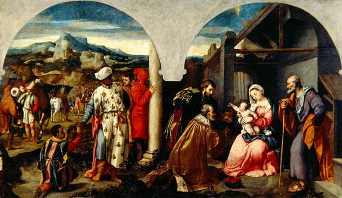 Adoration of the Magi (oil on canvas) von Bonifacio  Veronese