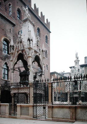 Funerary monument of Mastino II Della Scala (1308-51) (photo) von Bonino da Campione