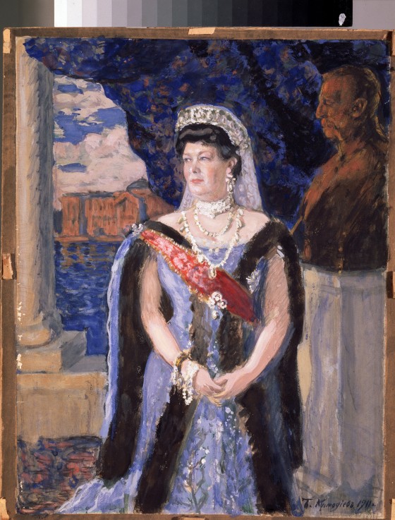 Bildnis Großfürstin Maria Pawlowna (1854-1920) von Boris Michailowitsch Kustodiev