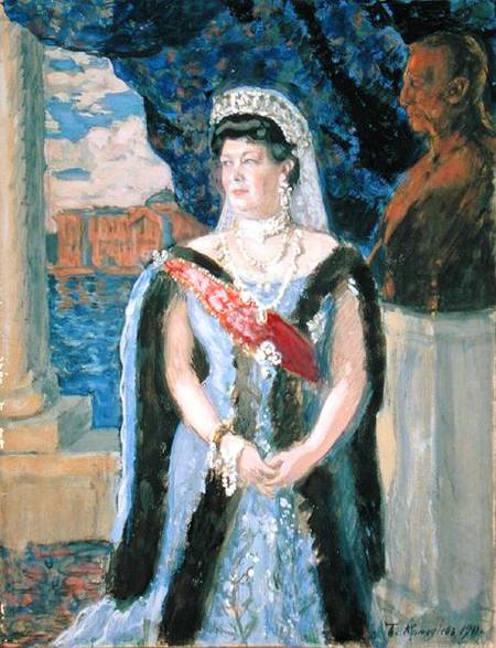 Portrait of the Grand Duchess Maria Pavlovna von Boris Michailowitsch Kustodiev