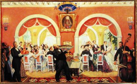 Wedding Feast von Boris Michailowitsch Kustodiev