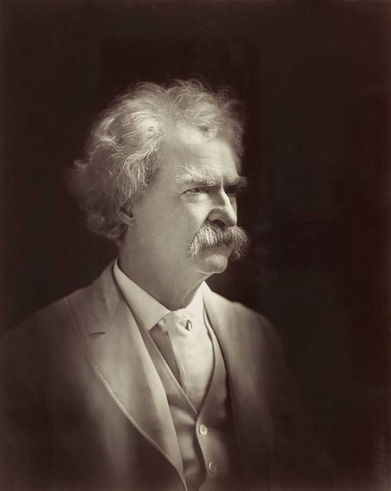 Porträt von Mark Twain, 1907 von Bradley
