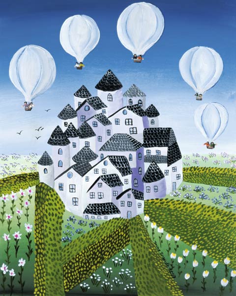 Weisse Ballons von Irene Brandt