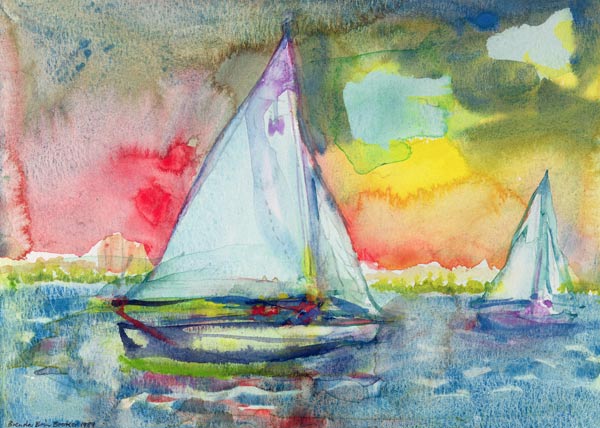 Sailboat Evening von Brenda Brin  Booker