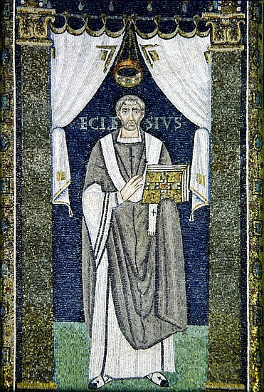 Ecclesio, a bishop of Ravenna von Byzantine School