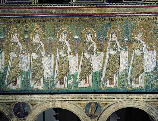 Group of Virgin Martyrs von Byzantine School