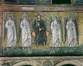 Christ enthroned with the angels