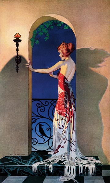 Fashionable 1920s Woman in Spain von C. Coles Phillips